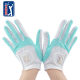 PGA女彈性防滑手套(白.綠)#10174